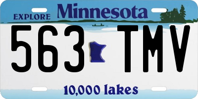 MN license plate 563TMV