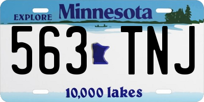 MN license plate 563TNJ