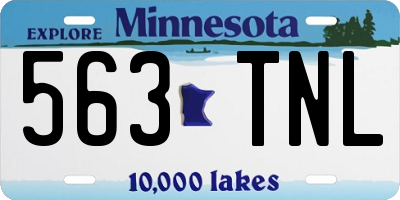 MN license plate 563TNL