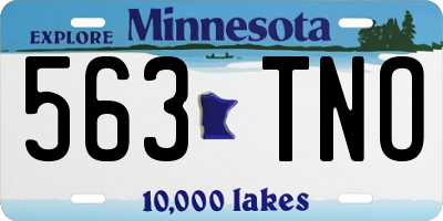 MN license plate 563TNO