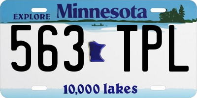 MN license plate 563TPL