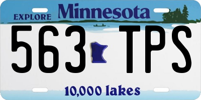 MN license plate 563TPS