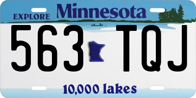 MN license plate 563TQJ
