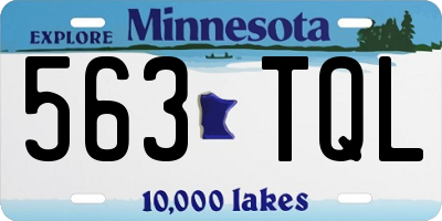 MN license plate 563TQL
