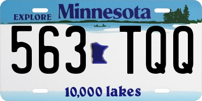 MN license plate 563TQQ