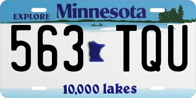 MN license plate 563TQU