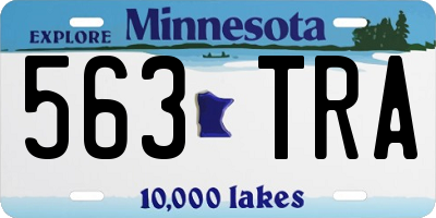 MN license plate 563TRA