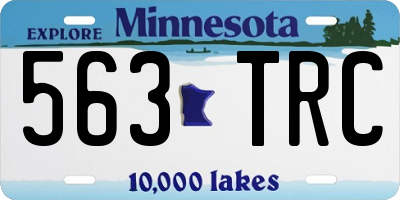MN license plate 563TRC