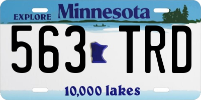 MN license plate 563TRD