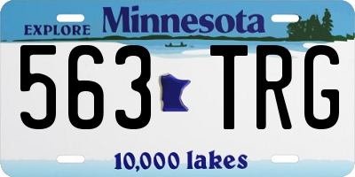 MN license plate 563TRG