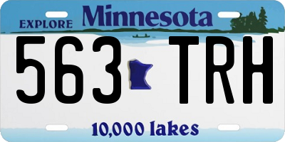 MN license plate 563TRH