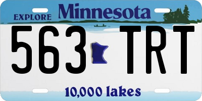 MN license plate 563TRT