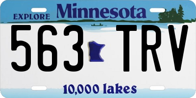MN license plate 563TRV