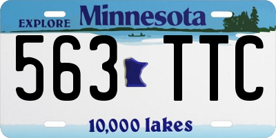 MN license plate 563TTC