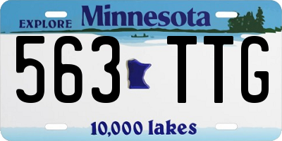 MN license plate 563TTG