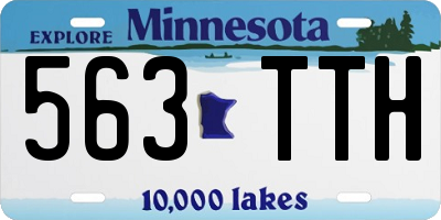 MN license plate 563TTH