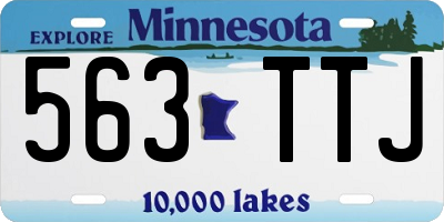 MN license plate 563TTJ