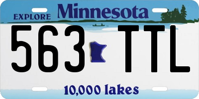 MN license plate 563TTL