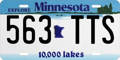 MN license plate 563TTS