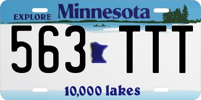 MN license plate 563TTT