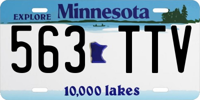 MN license plate 563TTV