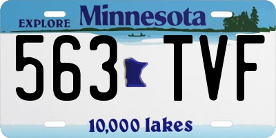 MN license plate 563TVF