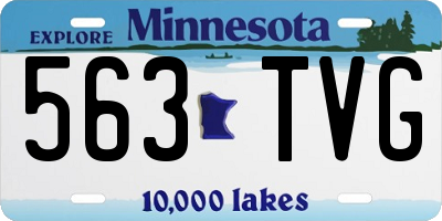 MN license plate 563TVG