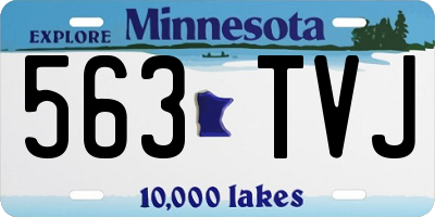 MN license plate 563TVJ