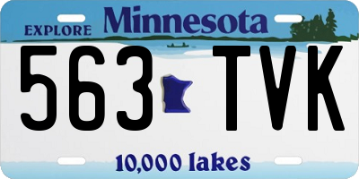 MN license plate 563TVK