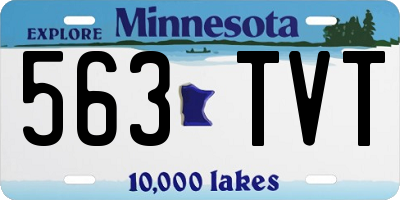 MN license plate 563TVT