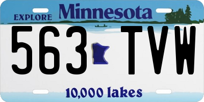 MN license plate 563TVW