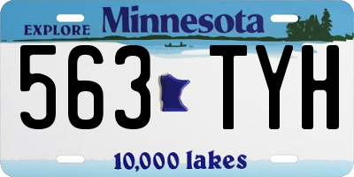 MN license plate 563TYH