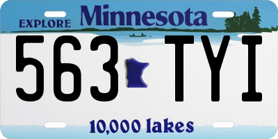MN license plate 563TYI