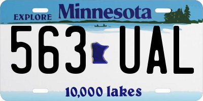 MN license plate 563UAL