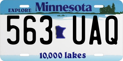 MN license plate 563UAQ