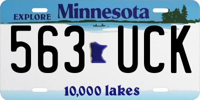 MN license plate 563UCK