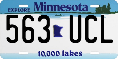 MN license plate 563UCL