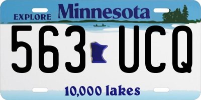 MN license plate 563UCQ