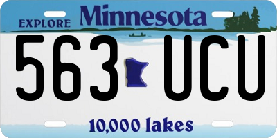 MN license plate 563UCU