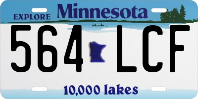 MN license plate 564LCF