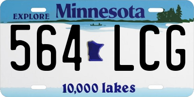 MN license plate 564LCG
