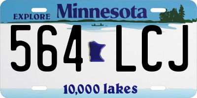 MN license plate 564LCJ