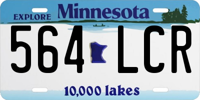 MN license plate 564LCR
