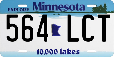 MN license plate 564LCT