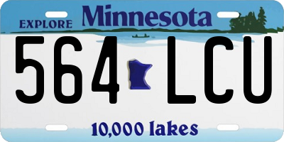 MN license plate 564LCU