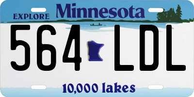 MN license plate 564LDL