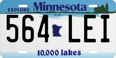 MN license plate 564LEI