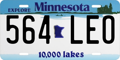 MN license plate 564LEO