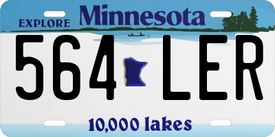 MN license plate 564LER