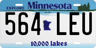MN license plate 564LEU